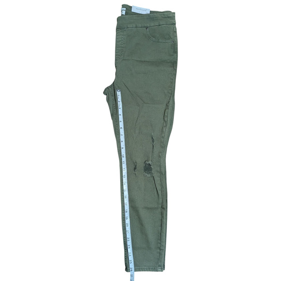 westbound woman - Olive Green - High Rise Skinny Jean - Size 14S - New with Tags - Picture 2 of 8